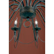 Candelabru florentin antichizat negru 12xE14/40W, Vela LU 1531/12 Antik Orion